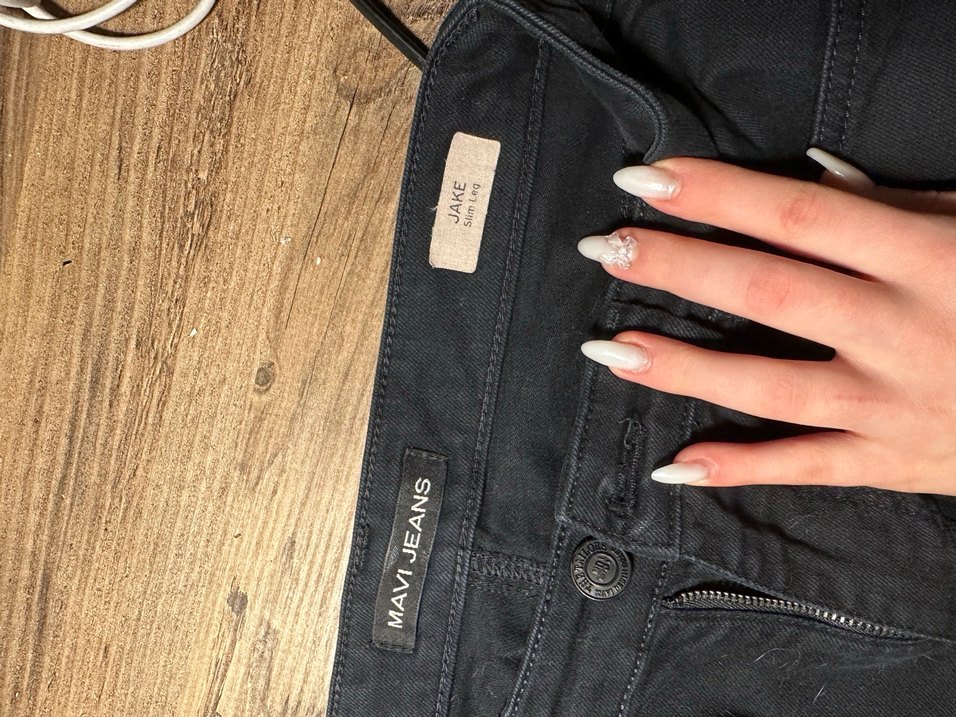 Erkek Siyah Regular Fit Denim Pantolon - Görsel 4