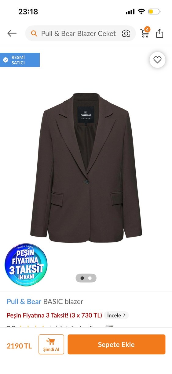 Şıklığın Simgesi: Koyu Kahverengi Blazer Ceket — görsel 4/5