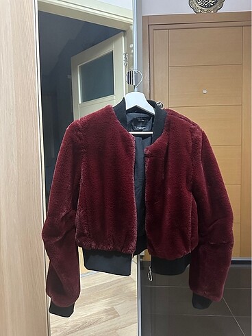 Berhska peluş ceket kürk
