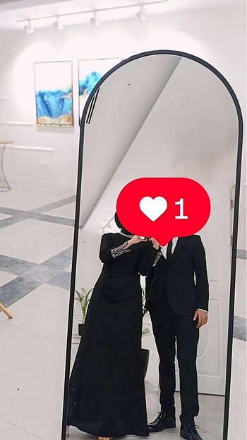 Siyah taşlı abiye