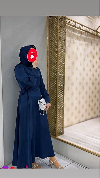Lacivert elbise
