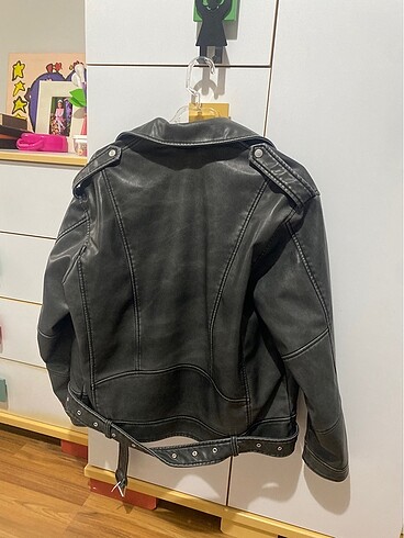 Pull and Bear pull&bear eskitme deri ceket vintage