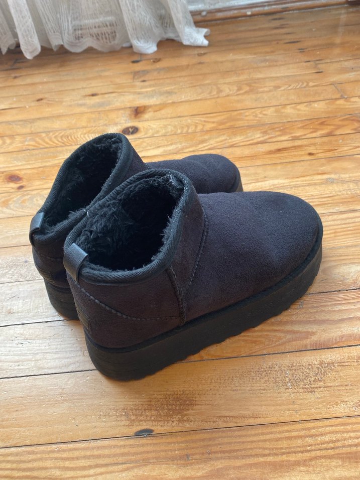 Siyah Kadın ugg Bot - Görsel 3