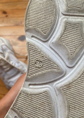 Beyaz Platform Topuklu Kadın Spor Ayakkabı - Görsel 5