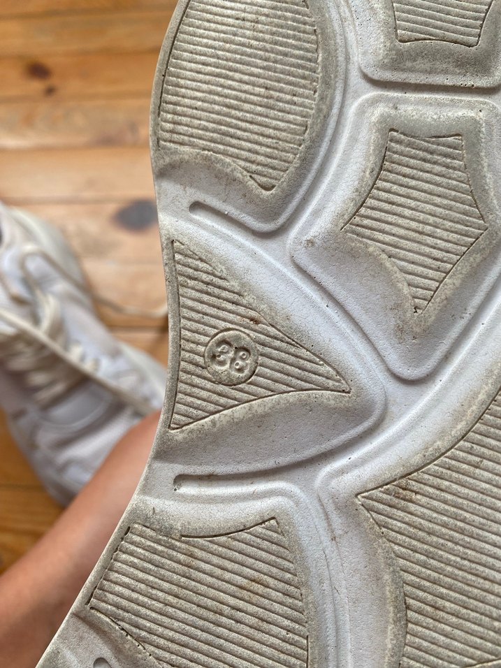 Beyaz Platform Topuklu Kadın Spor Ayakkabı - Görsel 5