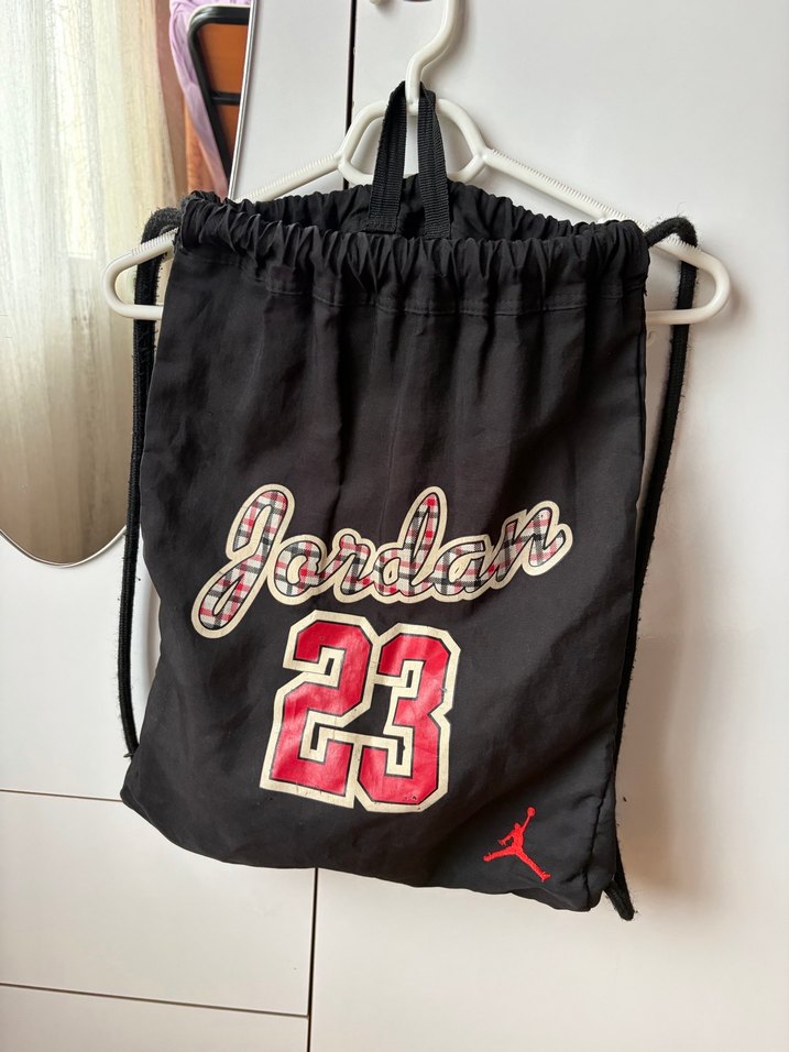 Jordan Siyah Erkek Spor Çantası 23 Baskılı - Görsel 2