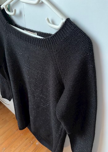 Siyah Kadın Triko Basic Kazak - Görsel 2