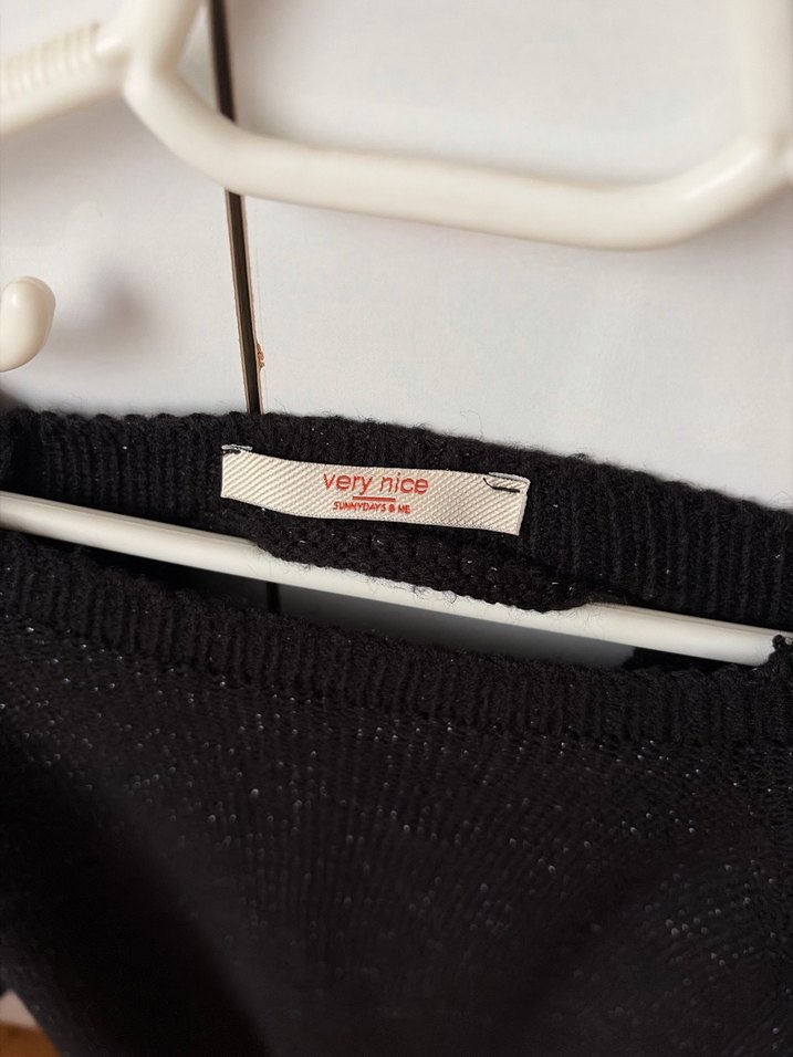 Siyah Kadın Triko Basic Kazak - Görsel 3