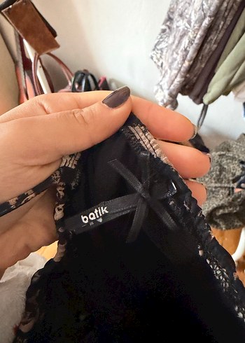 Kahverengi Desenli Askılı mini  Elbise - Görsel 4