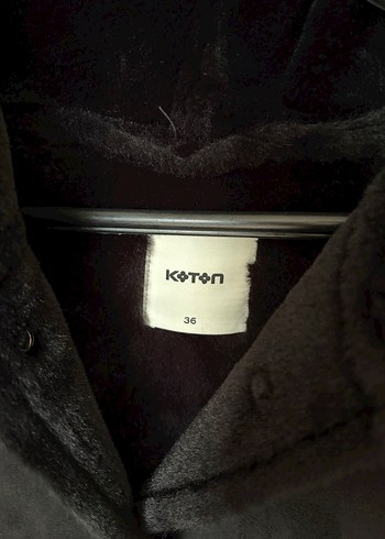 Siyah Süet Kadın Midi Kaban - Görsel 3