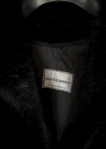 Kadın Siyah Deri Detaylı Kürk Ceket - Görsel 2