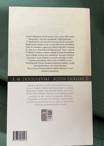  Beden Suç ve Ceza - Fyodor Mihayloviç Dostoyevski