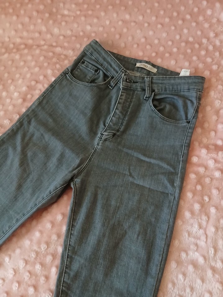 Gri Kadın Denim Pantolon - Görsel 2