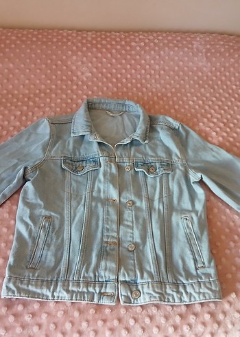 Kadın Mavi Pastel Renkli Denim Ceket - Görsel 3