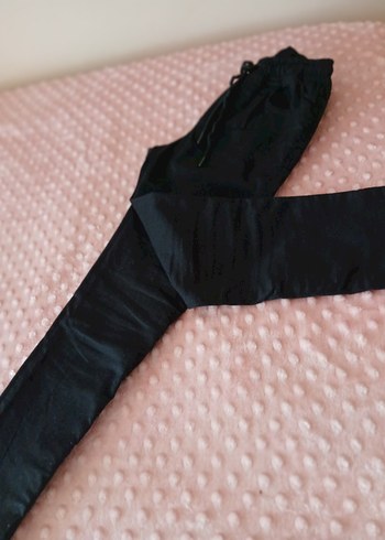 lastikli siyah pantalon - Görsel 6