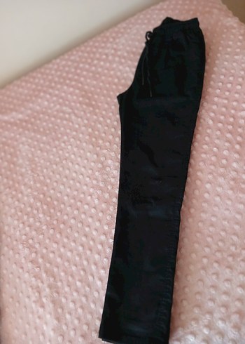 lastikli siyah pantalon - Görsel 2