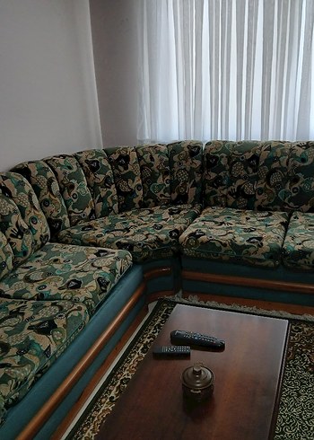 Koyu Kahverengi Ahşap L koltuk - Görsel 3