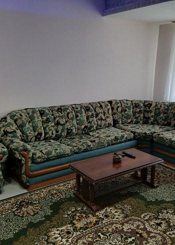 Koyu Kahverengi Ahşap L koltuk - Görsel 6