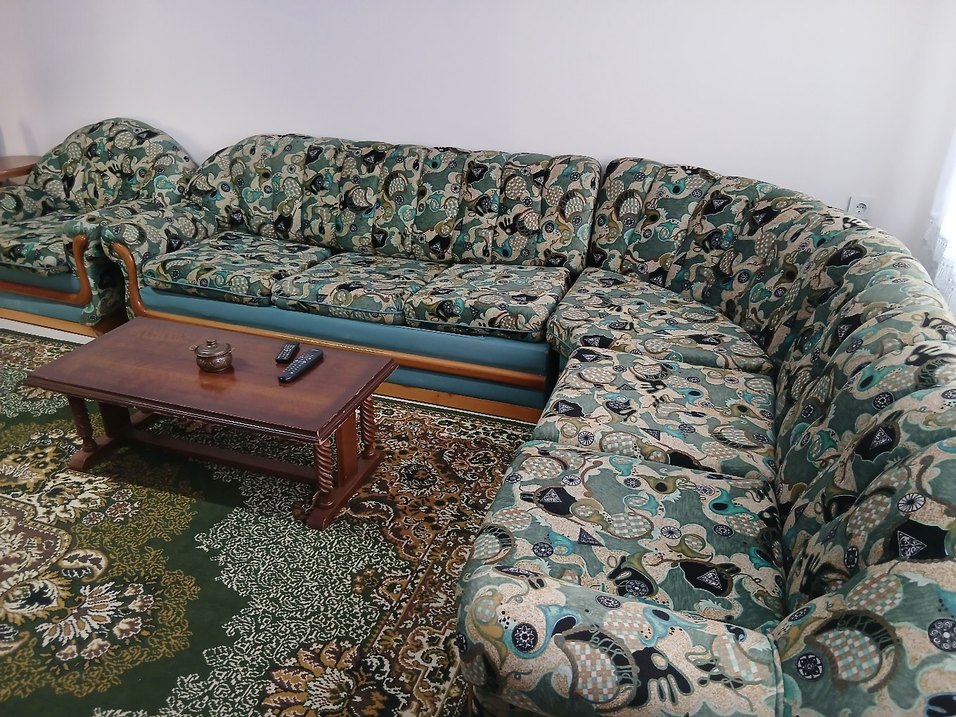 Koyu Kahverengi Ahşap L koltuk - Görsel 2