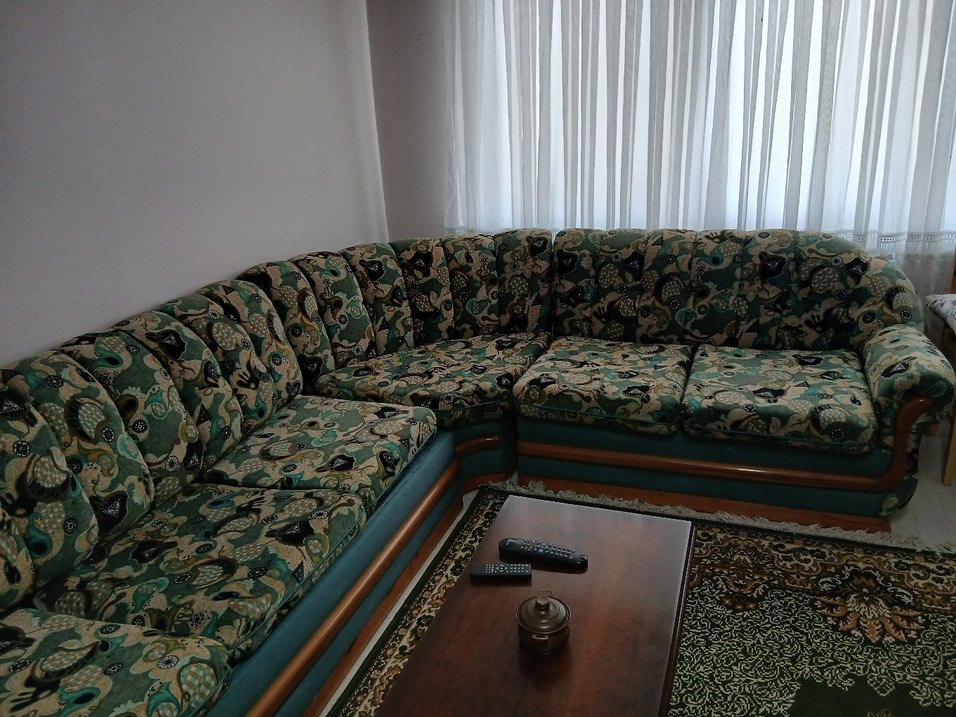 Koyu Kahverengi Ahşap L koltuk - Görsel 3