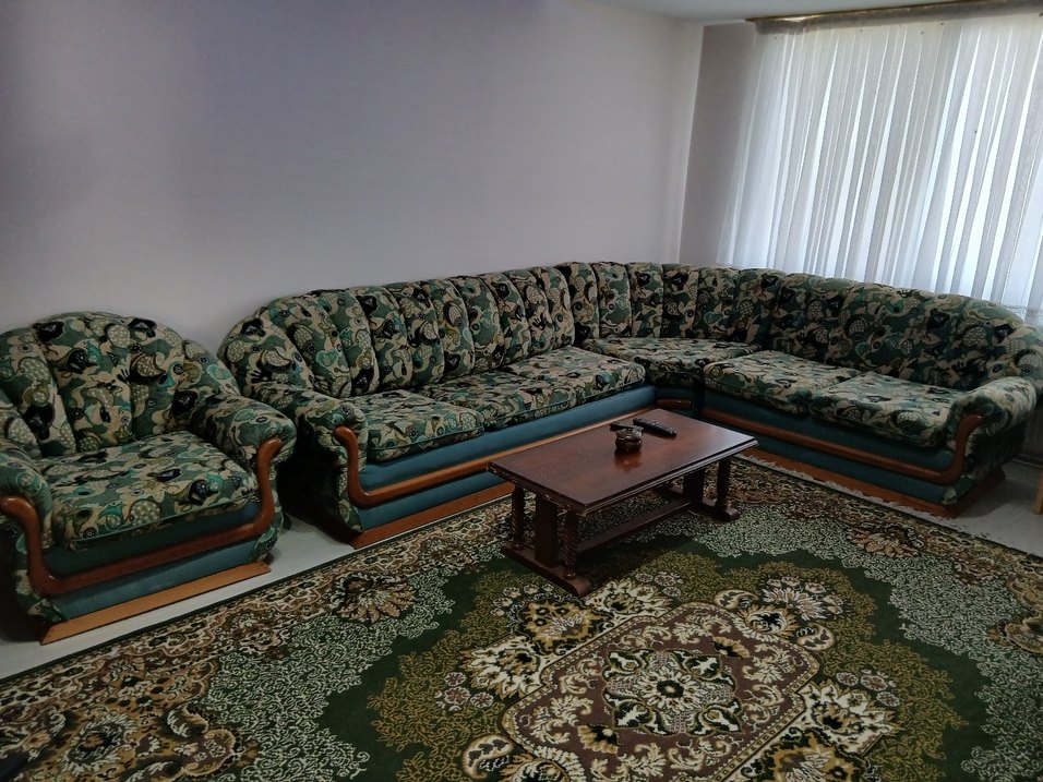 Koyu Kahverengi Ahşap L koltuk - Görsel 4