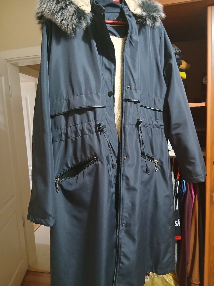 Fermuarlı Kadın Mavi Kışlık Kolsuz Mont - Görsel 4