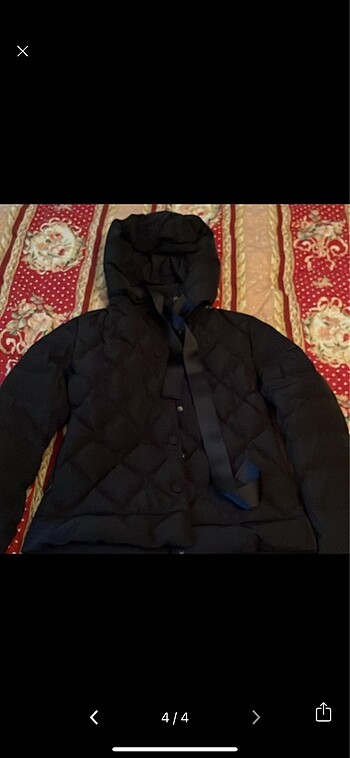 s Beden siyah Renk Armani kaz tüylü mont orjinal
