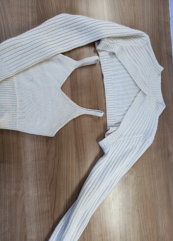 Trendyol & Milla Balıkçı yaka triko atlet crop