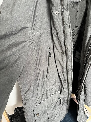 xl Beden gri Renk Polo Garage Mont