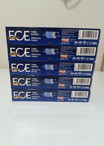 ECE Tıbbi Maske 5 paket (Toplam 50 adet) - Görsel 3