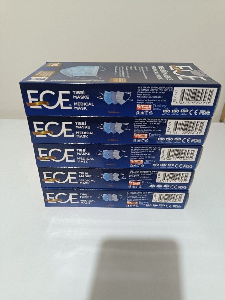 ECE Tıbbi Maske 5 paket (Toplam 50 adet) - Görsel 4