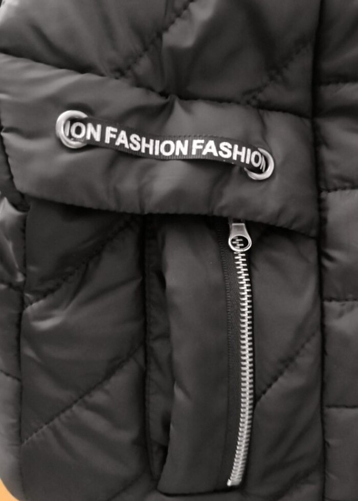 Siyah mont - Görsel 4