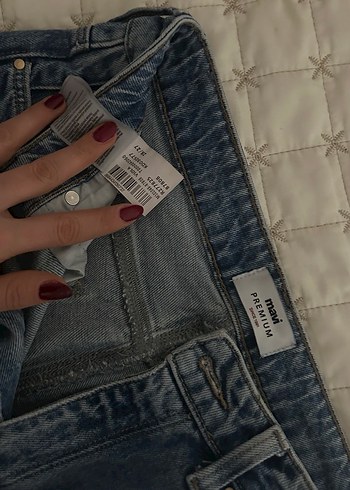 Gri Mavi Kadın Denim Midi Jean - Görsel 3