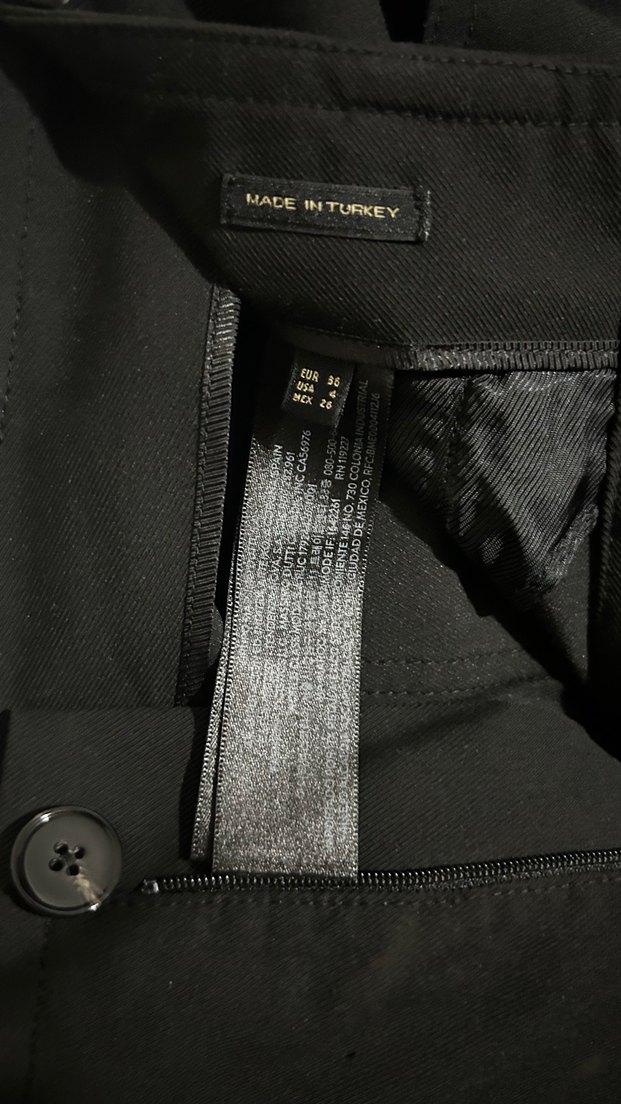 Siyah Midi Hamile Pantolonu, İnce Kesim - Görsel 4