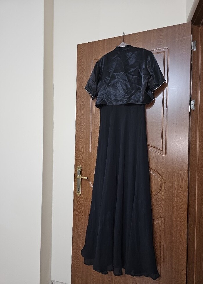 Taş detaylı cepkenli Abiye. - Görsel 2