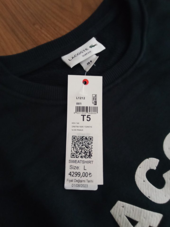 Orjinal Lacoste Sweatshirt - Görsel 2