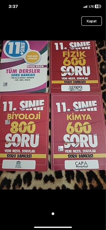 11. Sınıf sayısal set