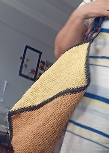 Diğer Bohem Örgü Kadın Çanta Kahverengi