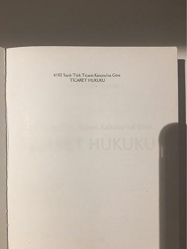  Ticaret hukuku