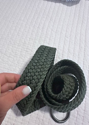 Diğer Koyu Yeşil Örgü Kadın Kemer