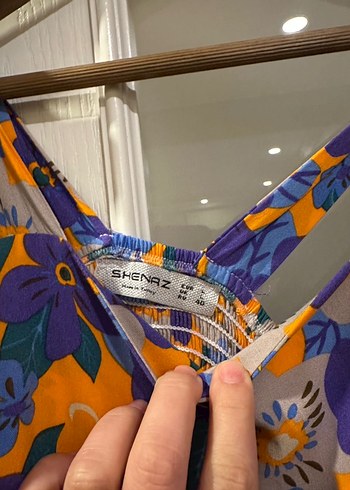 Çiçek Desenli Uzun Bohem Elbise - Görsel 3