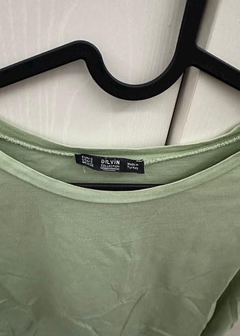 Kadın Yeşil Kısa Kollu Tişört - Görsel 3