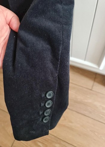 Lacivert Kadife Ceket - Görsel 3