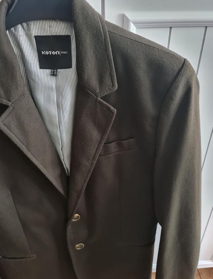 Kahverengi Dokuma Koton Ceket - Görsel 2