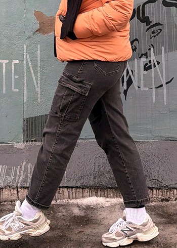 Mavi İkon Yüksek Bel Kargo Pantolon - Görsel 7