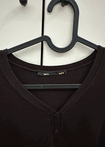 Kahverengi Basic Hırka - Görsel 2