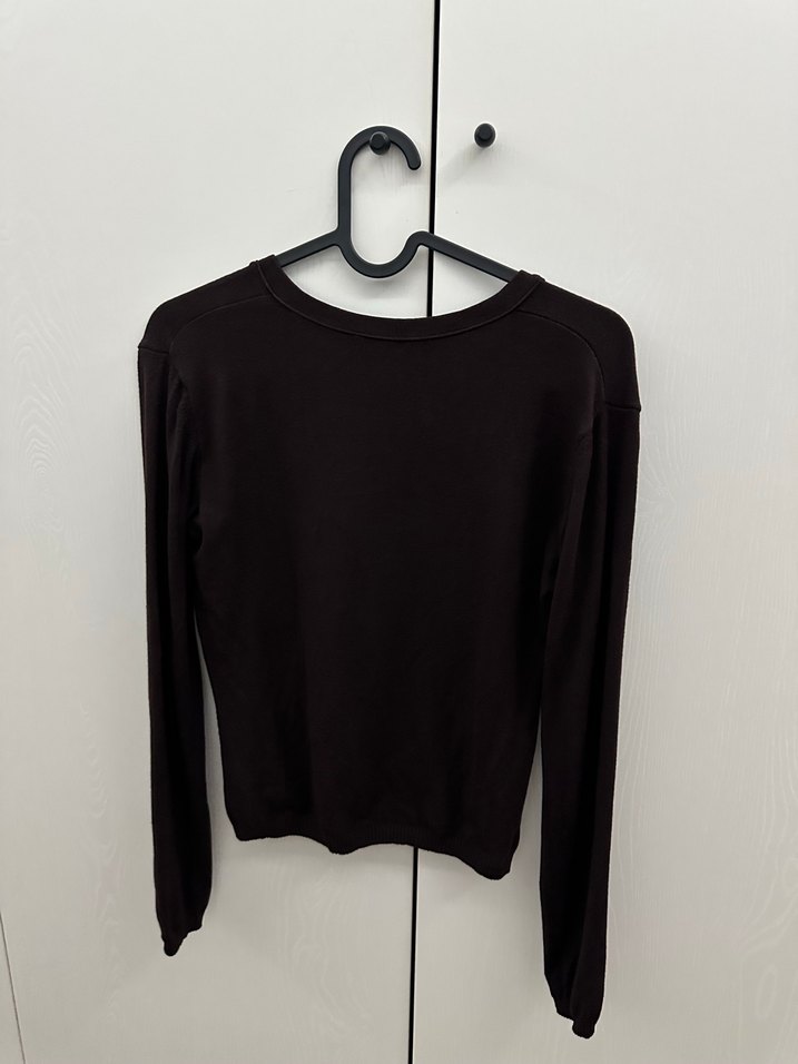 Kahverengi Basic Hırka - Görsel 4