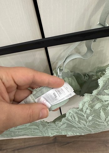 Yeşil Minimalist Bohem Dantel Sütyen 80B - Görsel 2