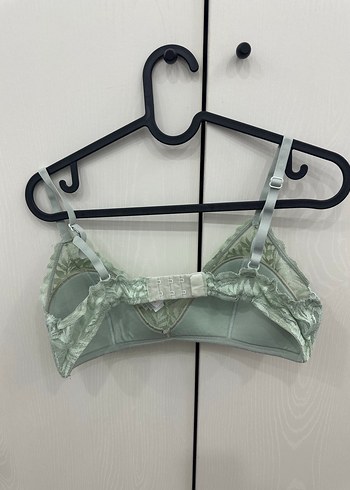 Yeşil Minimalist Bohem Dantel Sütyen 80B - Görsel 3