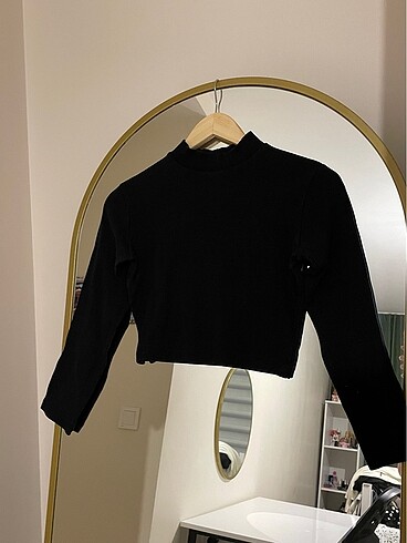 KALIN KIŞLIK SİYAH CROP